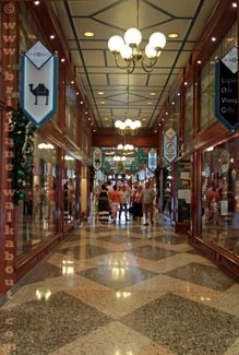 Queen Street Mall, the Brisbane Arcade Queen Street Mall, the Brisbane Arcade
