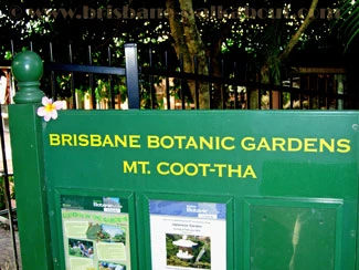Sign at Brisbane Botanic Gardens, Mt Coot-tha