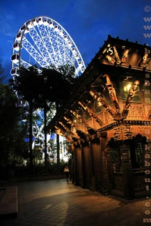 Powerhouse Brisbane, temple and wheel