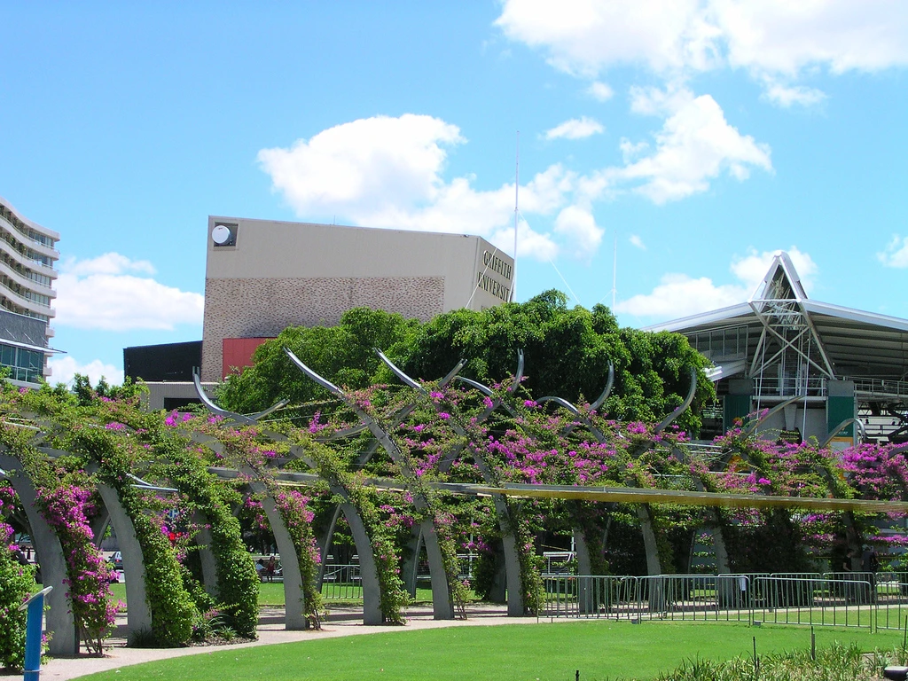 Southbank Brisbane, flowery arbour
